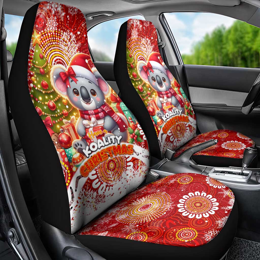 Koality Christmas Car Seat Cover Cute Aussie Koala Holiday DT02