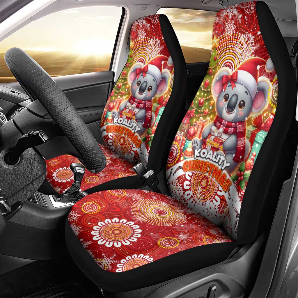 Koality Christmas Car Seat Cover Cute Aussie Koala Holiday DT02
