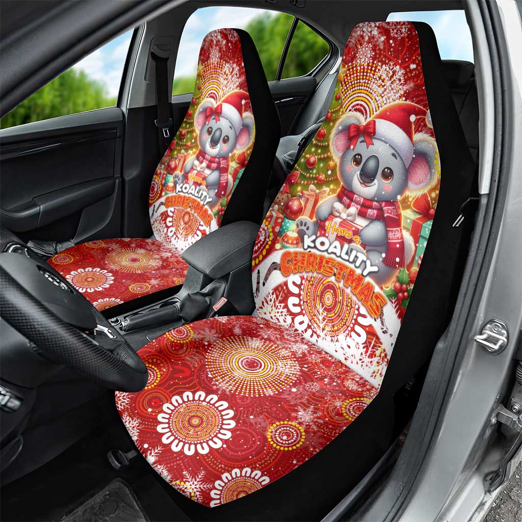 Koality Christmas Car Seat Cover Cute Aussie Koala Holiday DT02