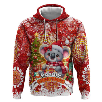 Koality Christmas Hoodie Cute Aussie Koala Holiday DT02
