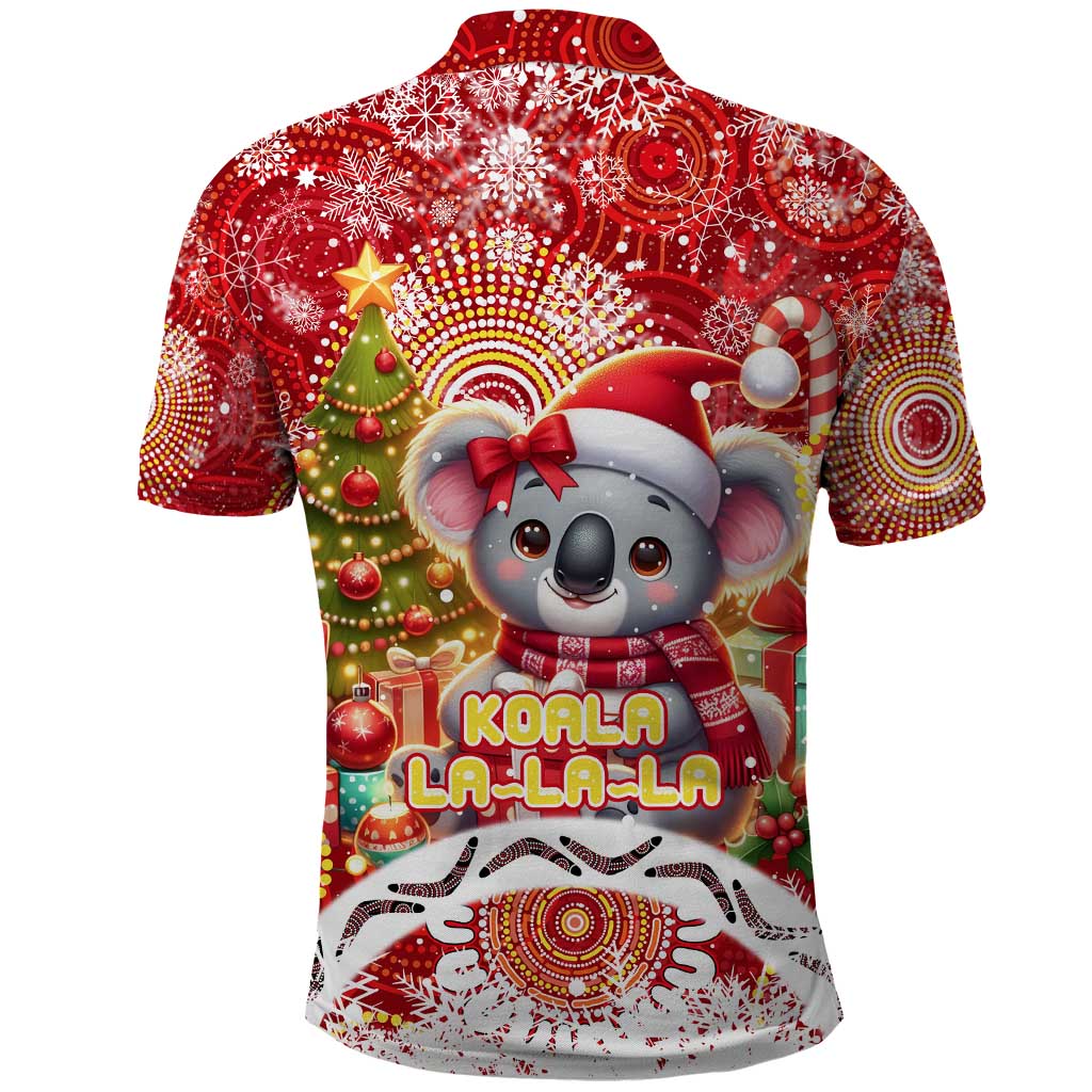 Koality Christmas Polo Shirt Cute Aussie Koala Holiday DT02