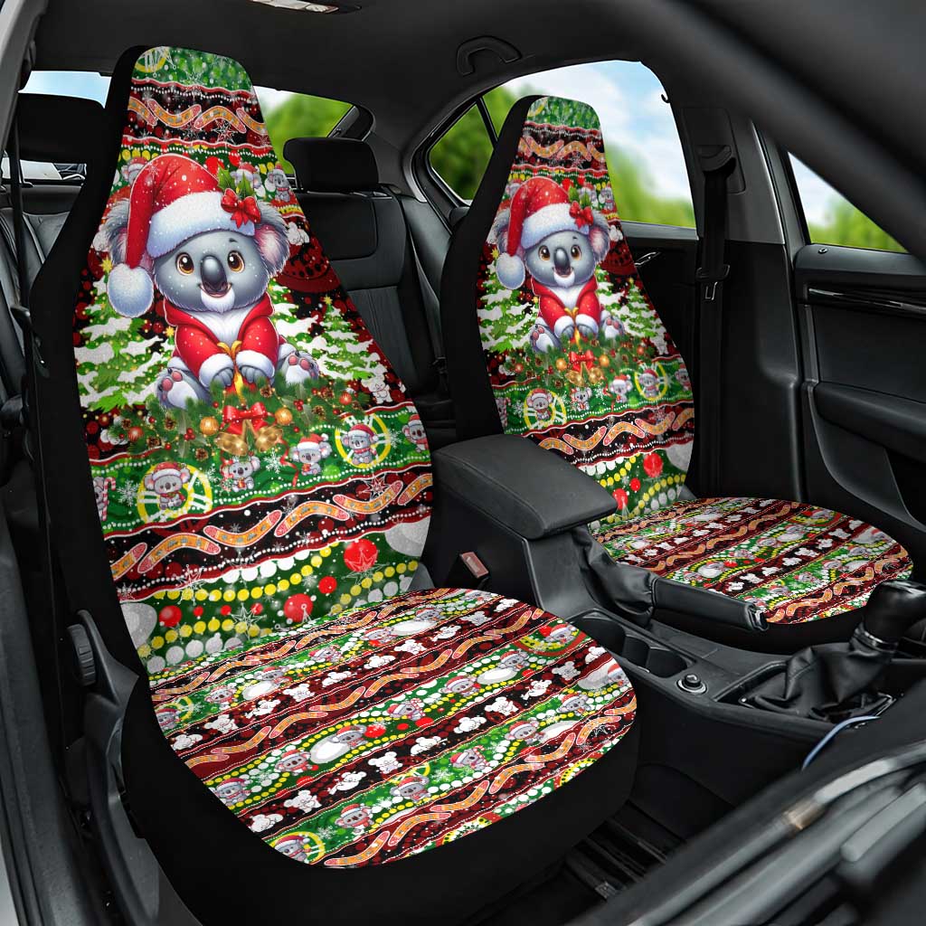 Koala Christmas Car Seat Cover Australia Aboriginal Cute Santa Koalas DT02