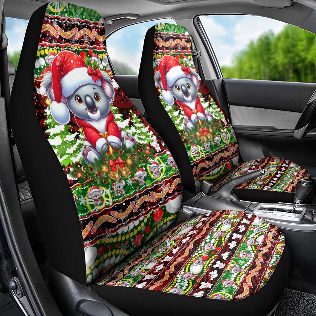 Koala Christmas Car Seat Cover Australia Aboriginal Cute Santa Koalas DT02