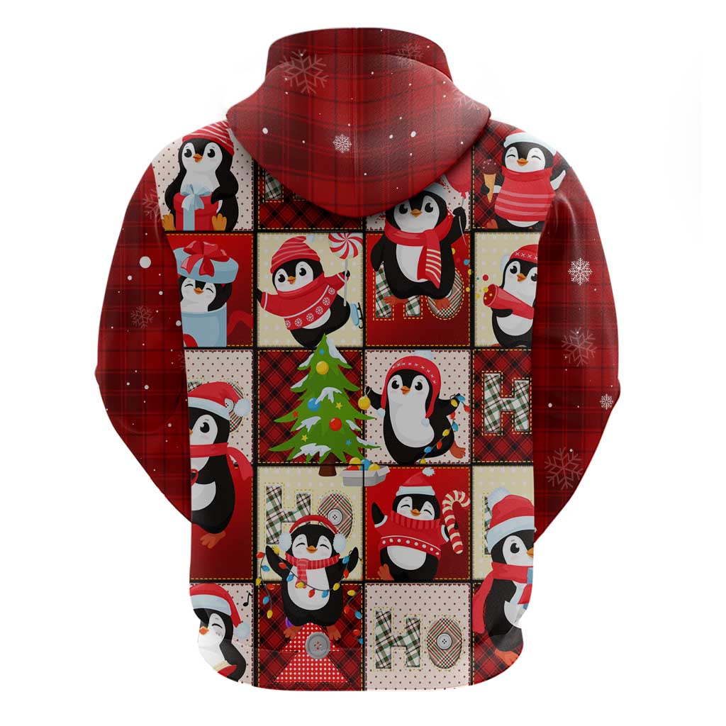Cute Christmas Penguin Hoodie Cozy Winter Ho Ho Ho Holiday Fun DT02