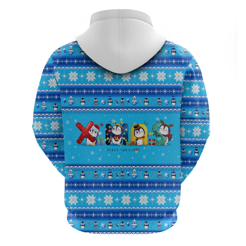 Funny Grumpy Penguin Christmas Hoodie All I Want for Christmas Is You To Leave Me Alone DT02