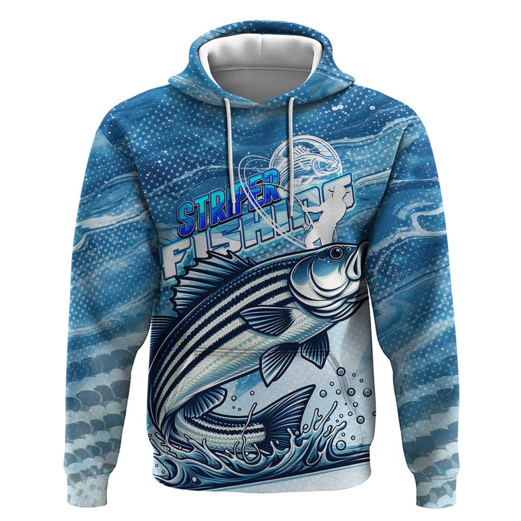 Striper Fishing Hoodie Striped Bass Angler DT02