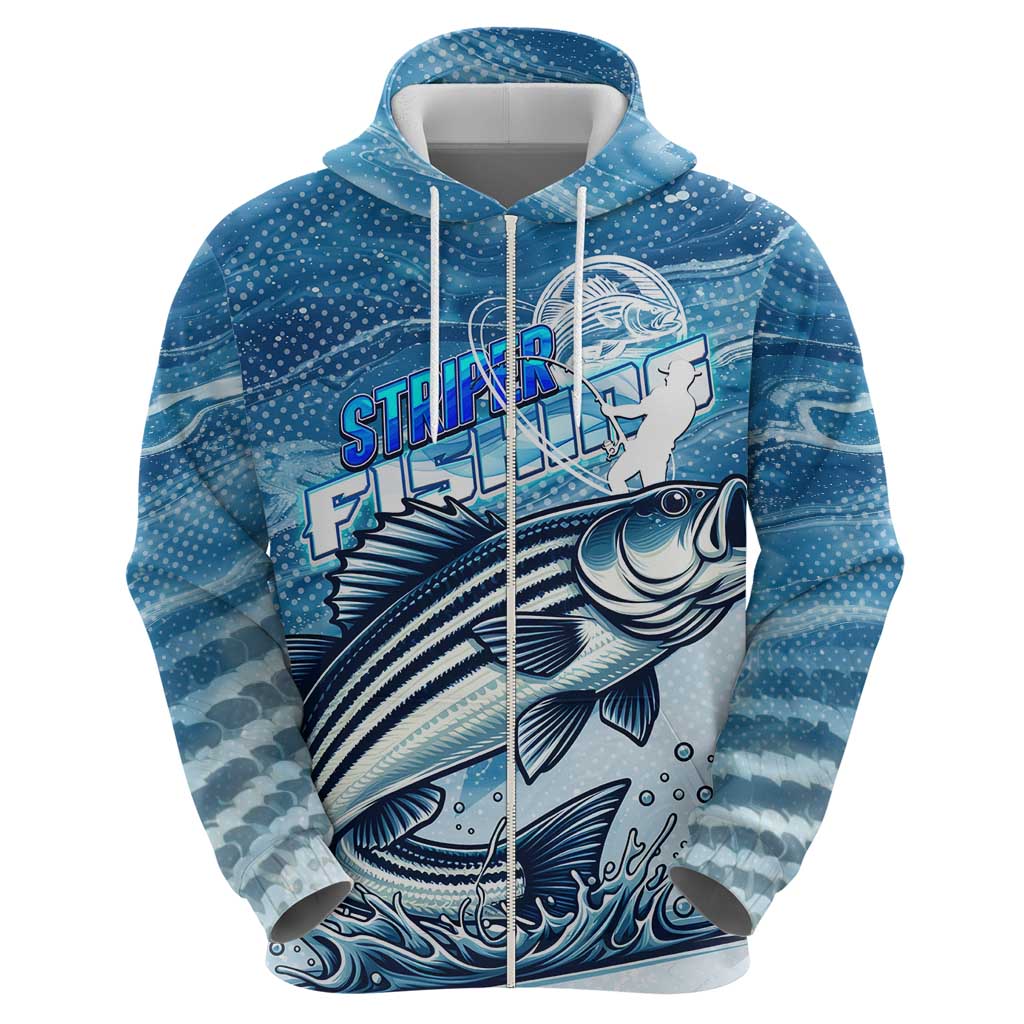 Striper Fishing Hoodie Striped Bass Angler DT02
