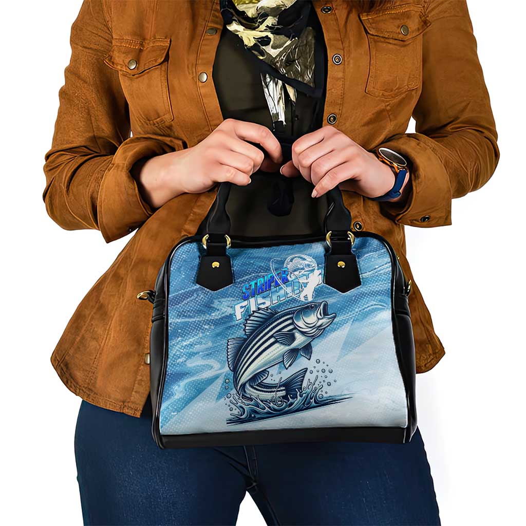 Striper Fishing Shoulder Handbag Striped Bass Angler DT02