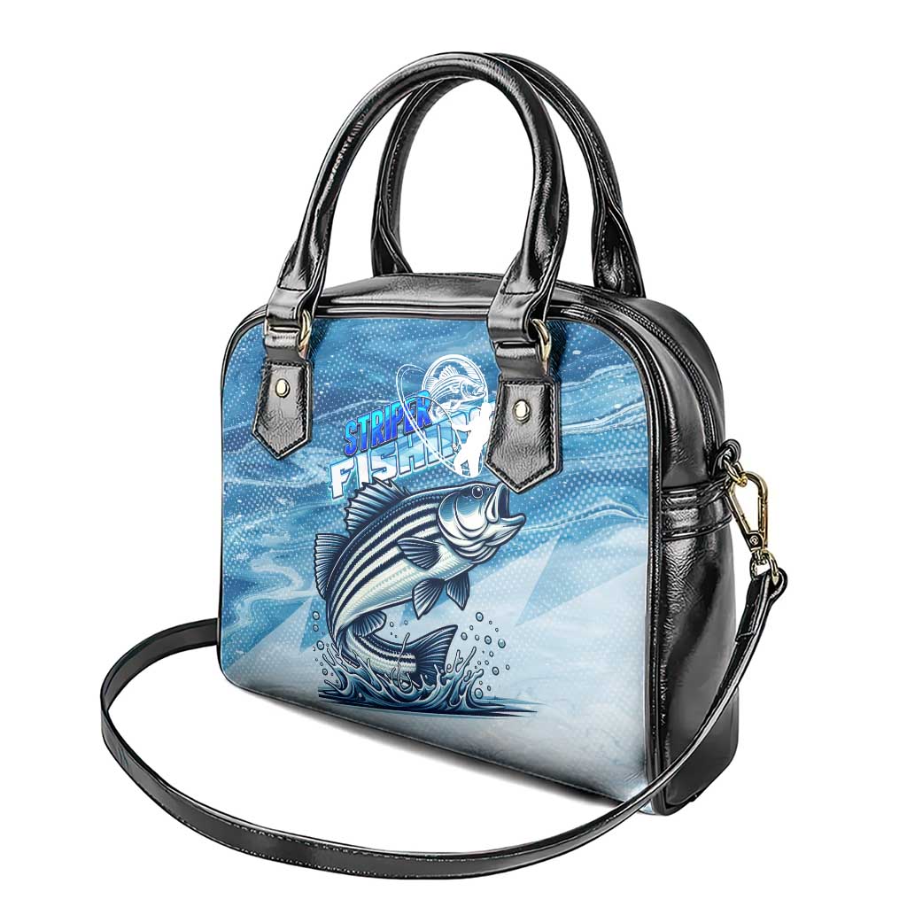 Striper Fishing Shoulder Handbag Striped Bass Angler DT02
