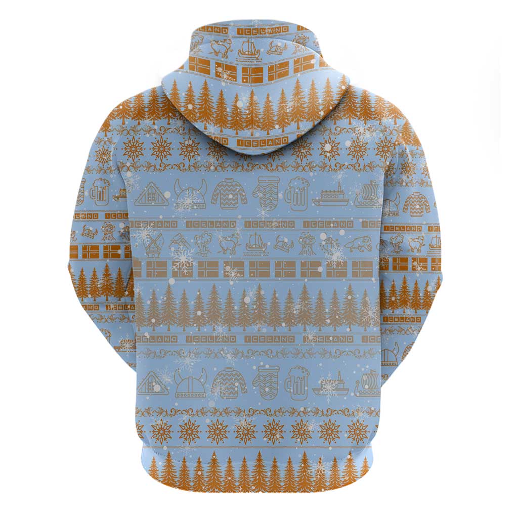 Merry Christmas Iceland Hoodie Xmas Travel Map DT02