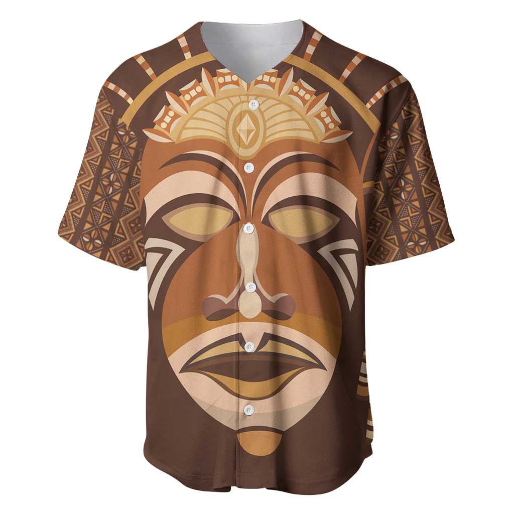 African Women Baseball Jersey Tribal Ethnic Mask DT02