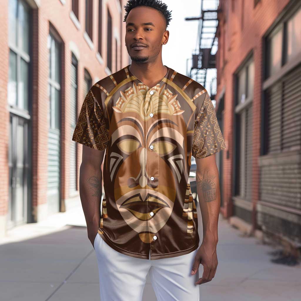 African Women Baseball Jersey Tribal Ethnic Mask DT02