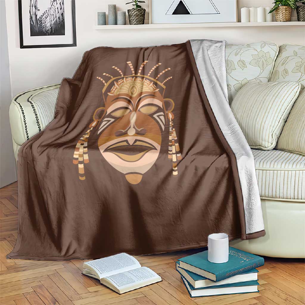 African Women Blanket Tribal Ethnic Mask DT02