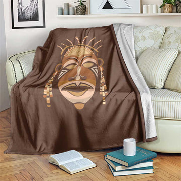 African Women Blanket Tribal Ethnic Mask DT02