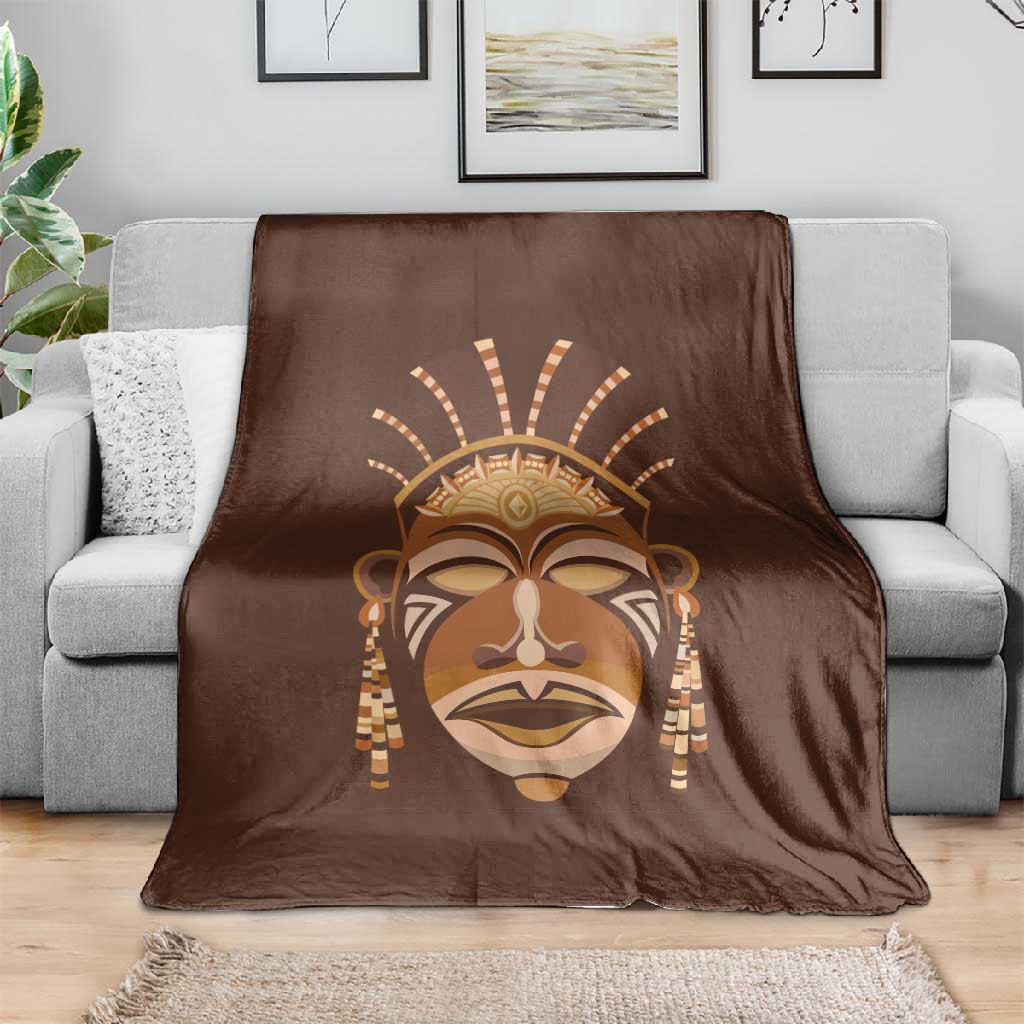 African Women Blanket Tribal Ethnic Mask DT02