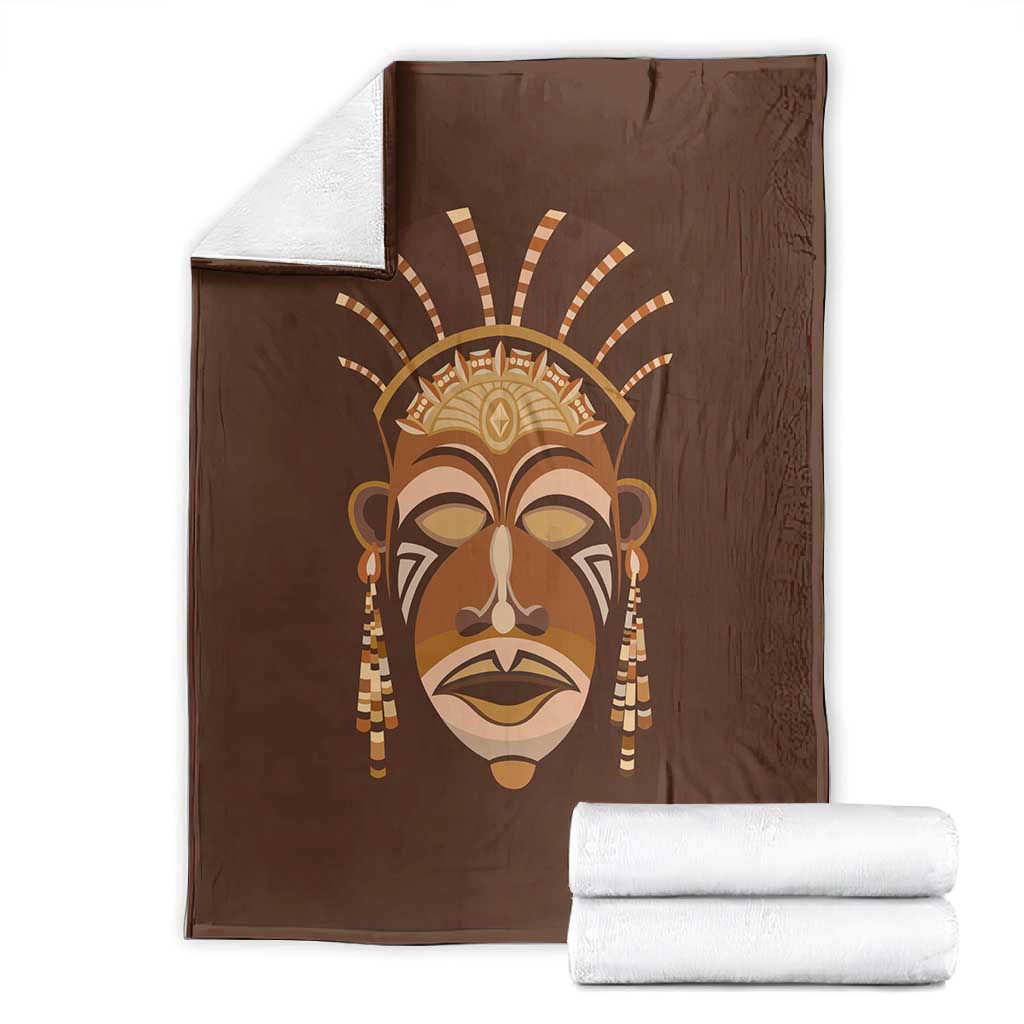 African Women Blanket Tribal Ethnic Mask DT02