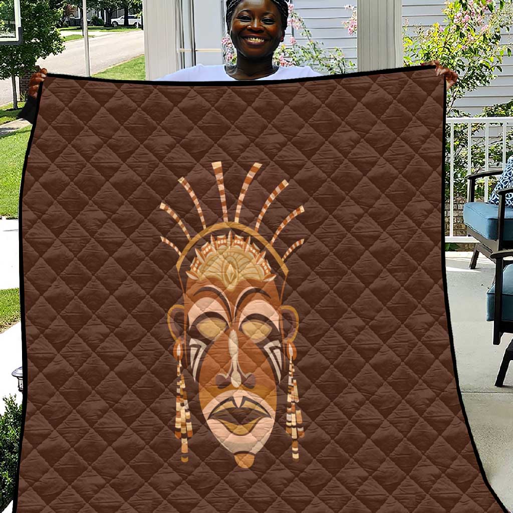 African Women Quilt Tribal Ethnic Mask DT02