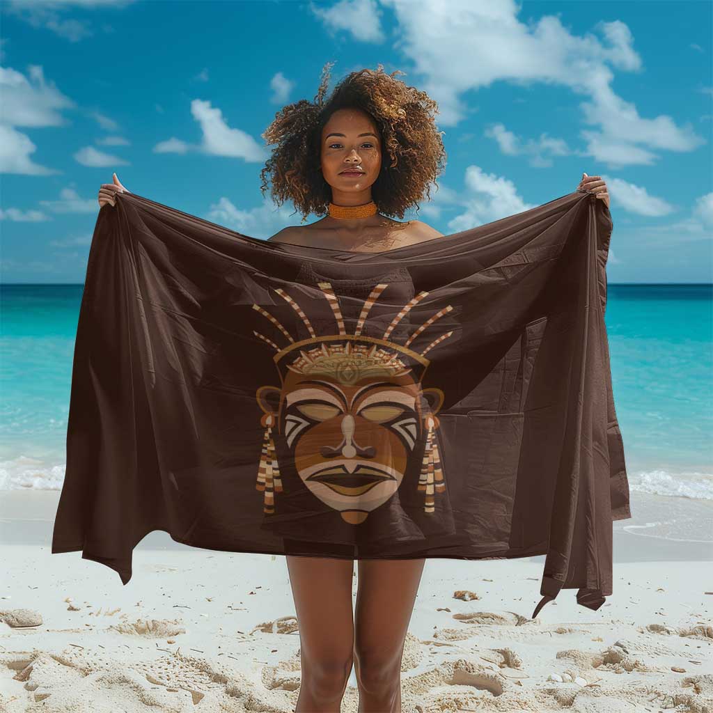 African Women Sarong Tribal Ethnic Mask DT02