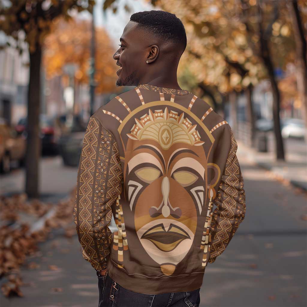 African Women Sweatshirt Tribal Ethnic Mask DT02