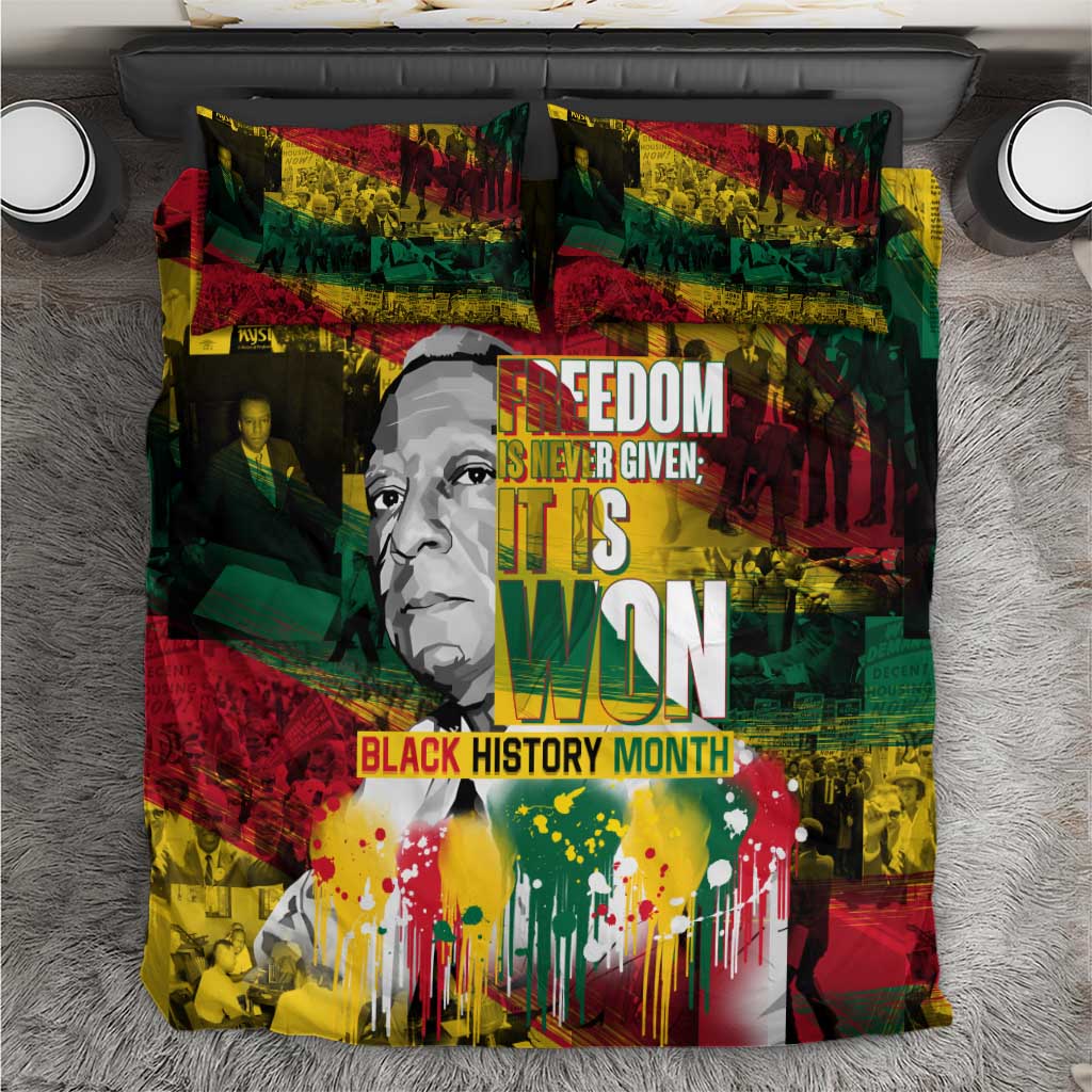 Freedom Is Never Given It Is Won Bedding Set Asa Philip Randolph DT02