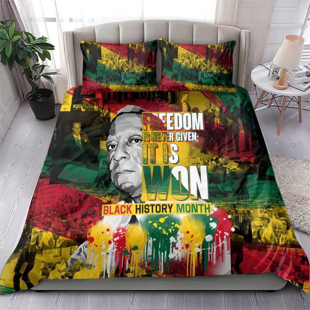Freedom Is Never Given It Is Won Bedding Set Asa Philip Randolph DT02