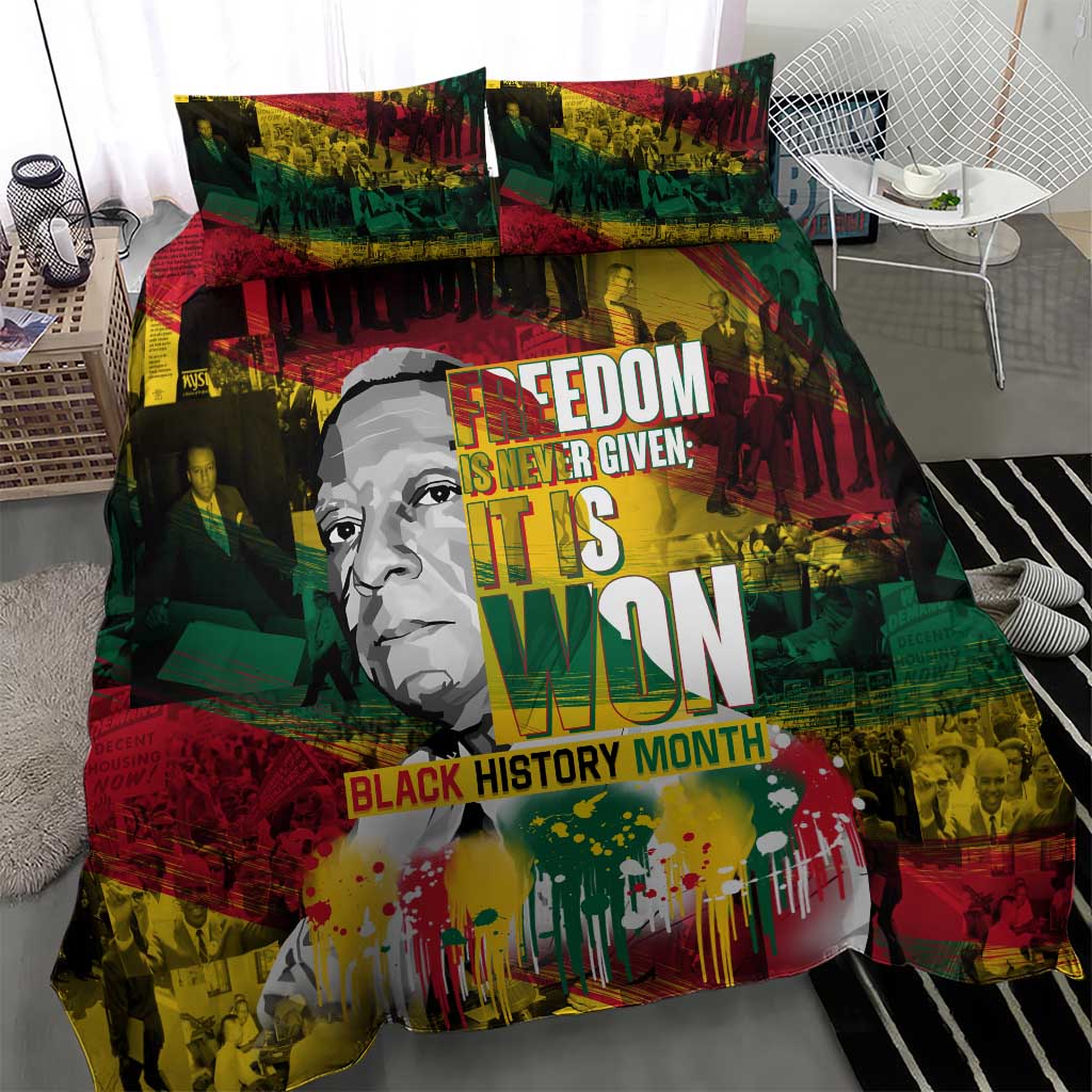 Freedom Is Never Given It Is Won Bedding Set Asa Philip Randolph DT02