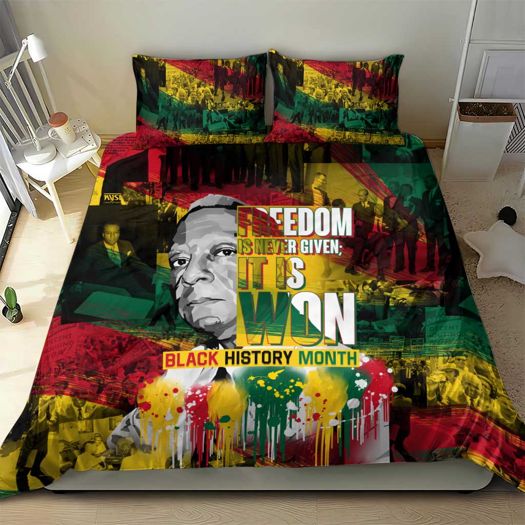 Freedom Is Never Given It Is Won Bedding Set Asa Philip Randolph DT02