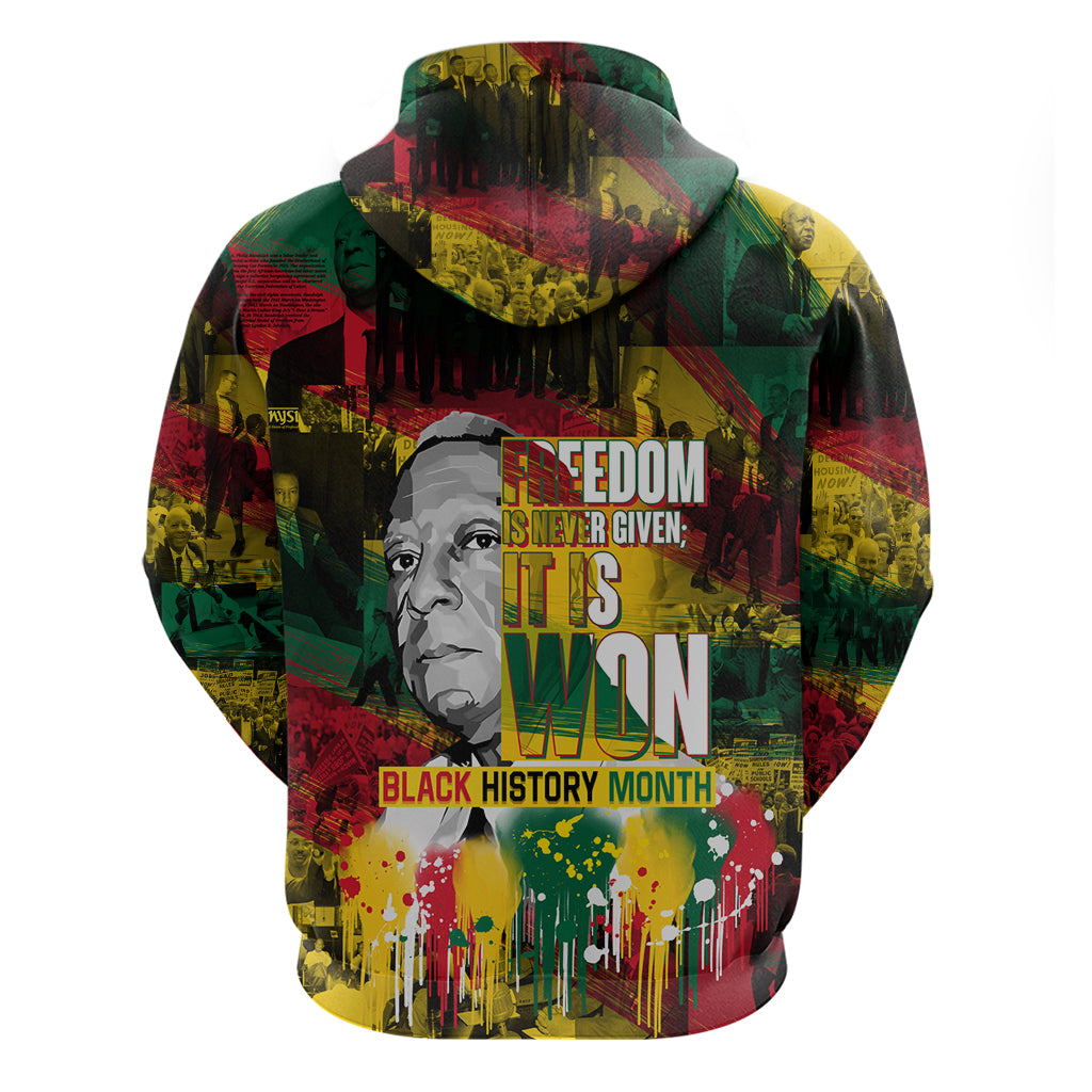 Freedom Is Never Given It Is Won Hoodie Asa Philip Randolph DT02