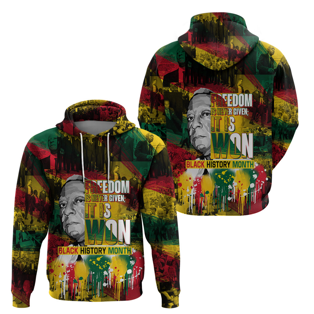 Freedom Is Never Given It Is Won Hoodie Asa Philip Randolph DT02