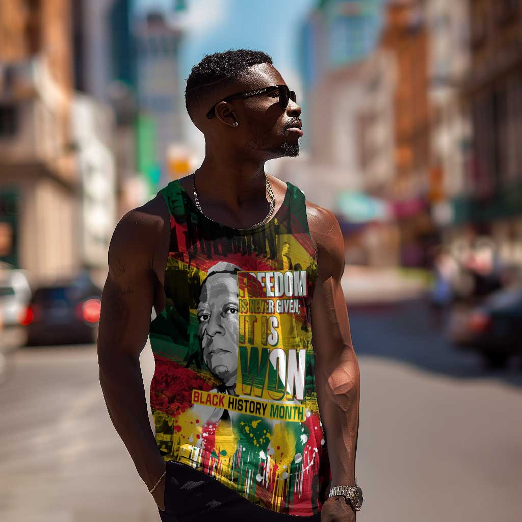 Freedom Is Never Given It Is Won Men Tank Top Asa Philip Randolph DT02