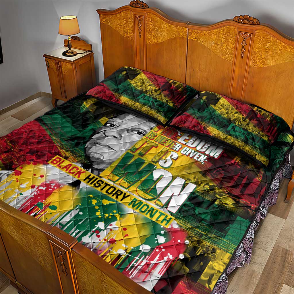 Freedom Is Never Given It Is Won Quilt Bed Set Asa Philip Randolph DT02