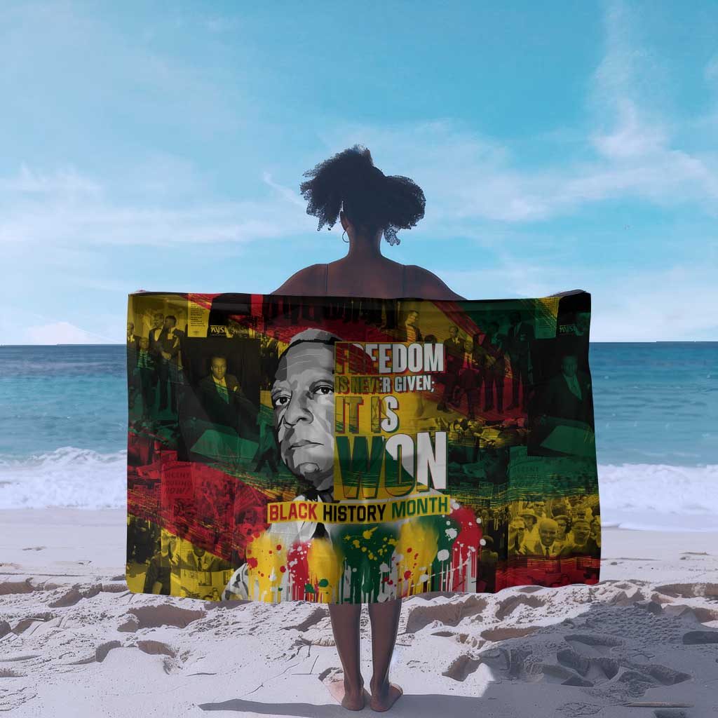 Freedom Is Never Given It Is Won Sarong Asa Philip Randolph DT02