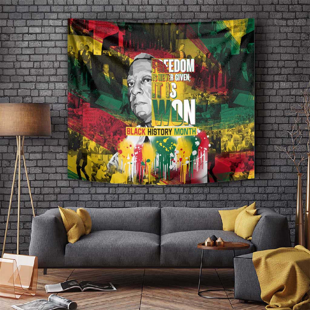 Freedom Is Never Given It Is Won Tapestry Asa Philip Randolph DT02