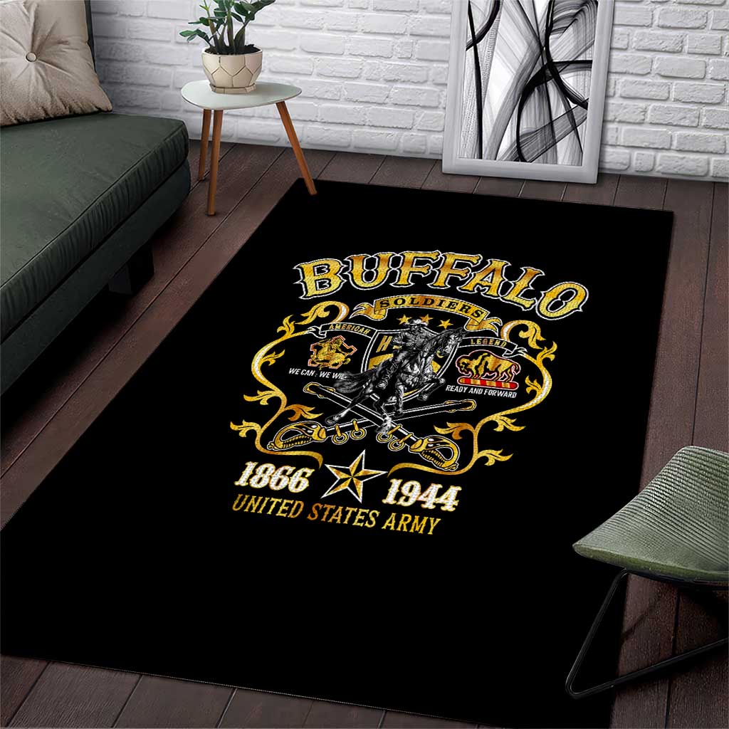 Buffalo Soldiers Area Rug American American Legend 1866-1944 DT02