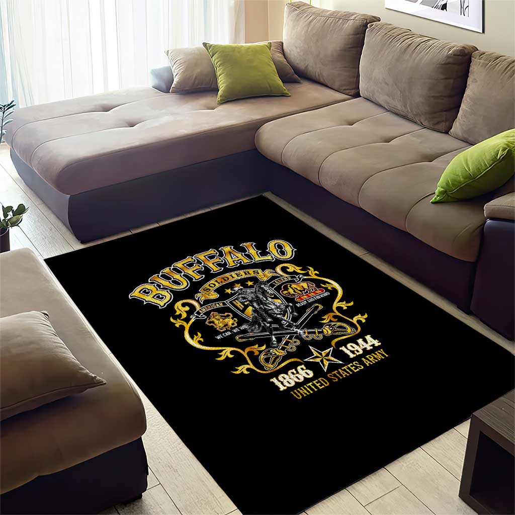 Buffalo Soldiers Area Rug American American Legend 1866-1944 DT02