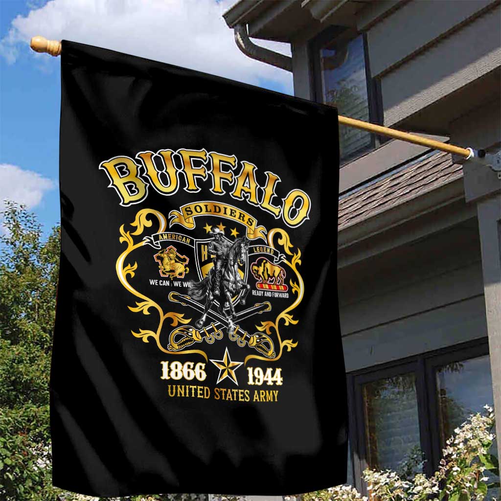 Buffalo Soldiers Garden Flag American American Legend 1866-1944 DT02