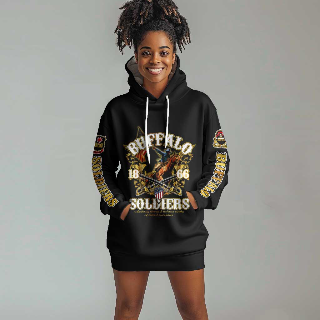 Buffalo Soldiers Hoodie Dress American American Legend 1866-1944 DT02