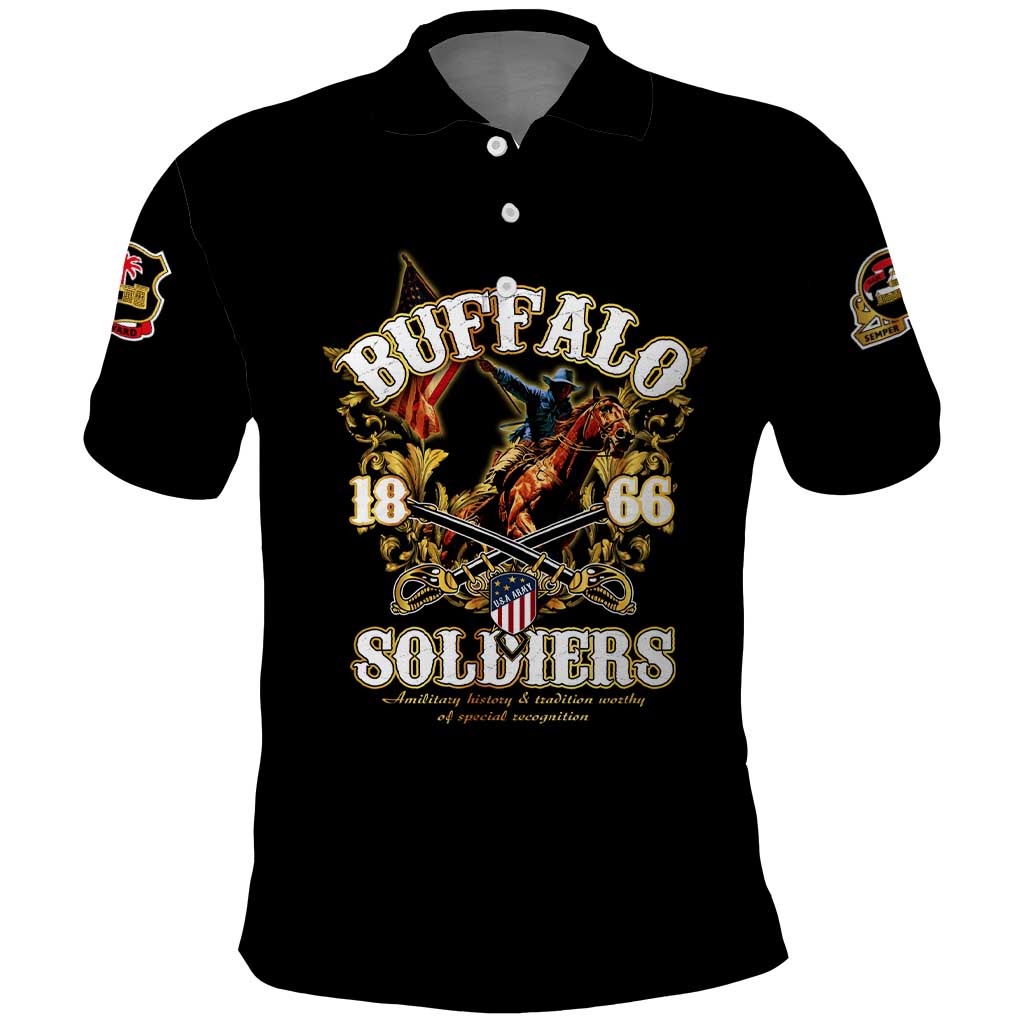 Buffalo Soldiers 1866-1944 Polo Shirt American Legend DT02
