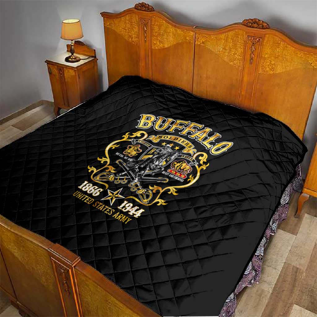 Buffalo Soldiers Quilt American American Legend 1866-1944 DT02