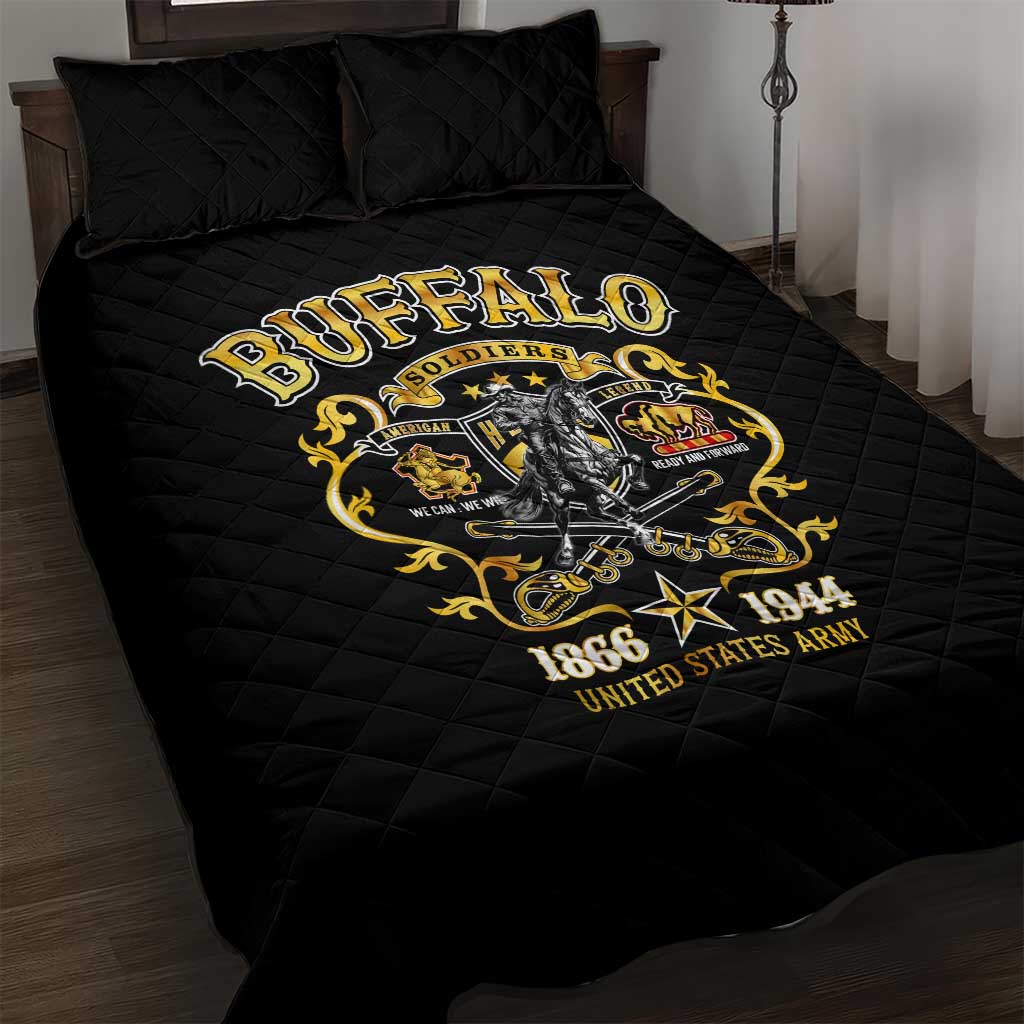 Buffalo Soldiers Quilt Bed Set American American Legend 1866-1944 DT02