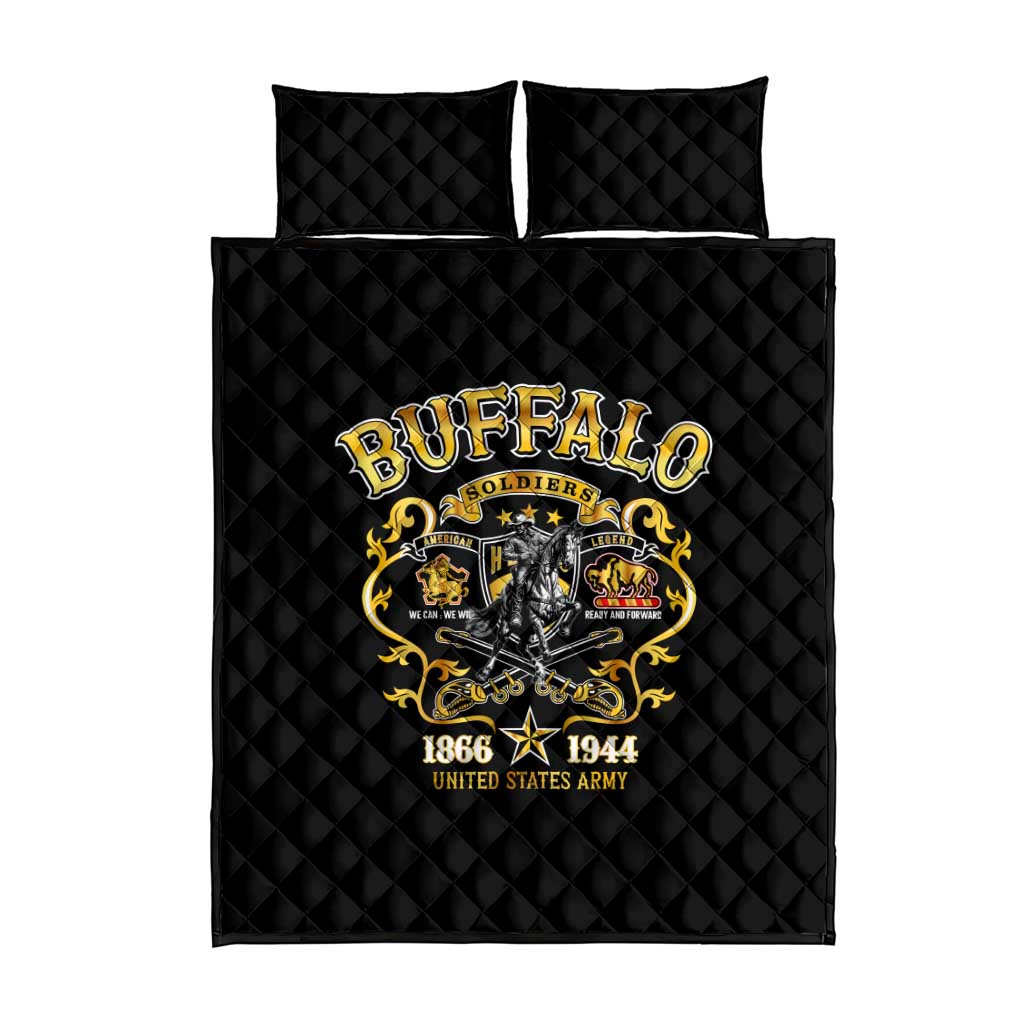 Buffalo Soldiers Quilt Bed Set American American Legend 1866-1944 DT02