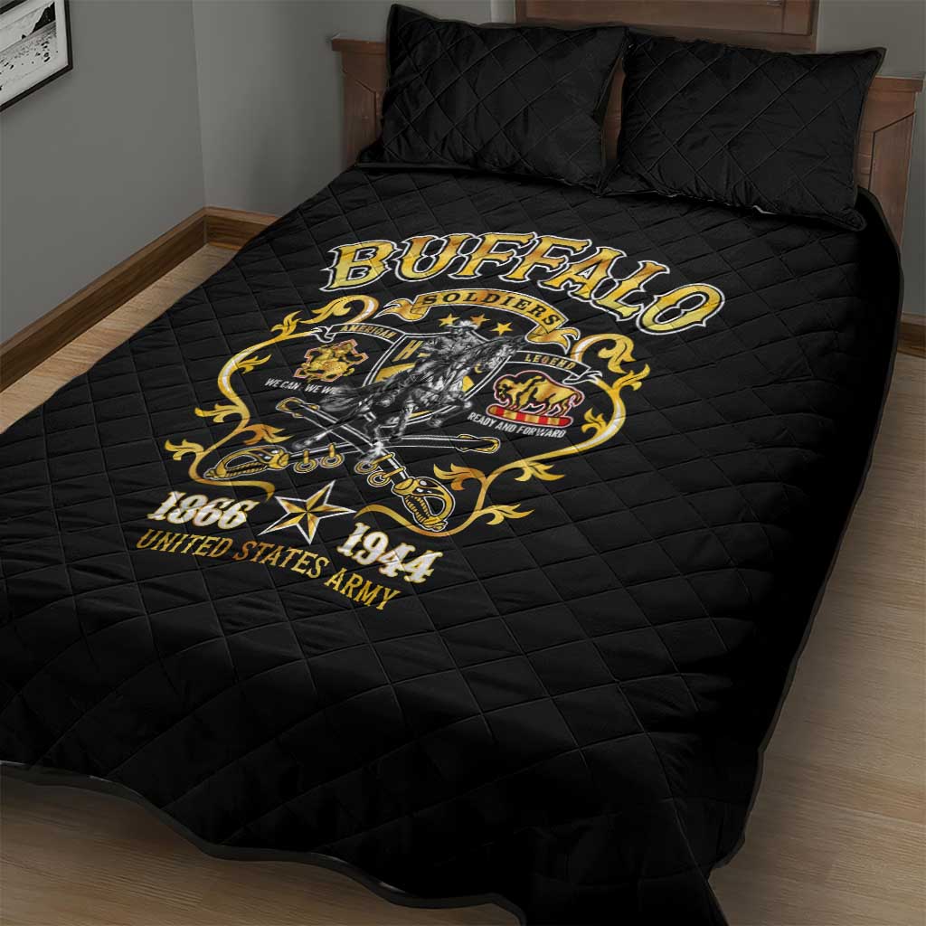 Buffalo Soldiers Quilt Bed Set American American Legend 1866-1944 DT02