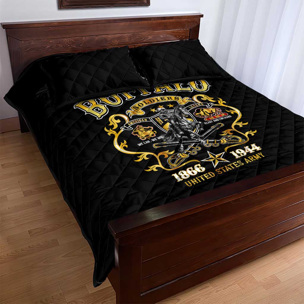 Buffalo Soldiers Quilt Bed Set American American Legend 1866-1944 DT02