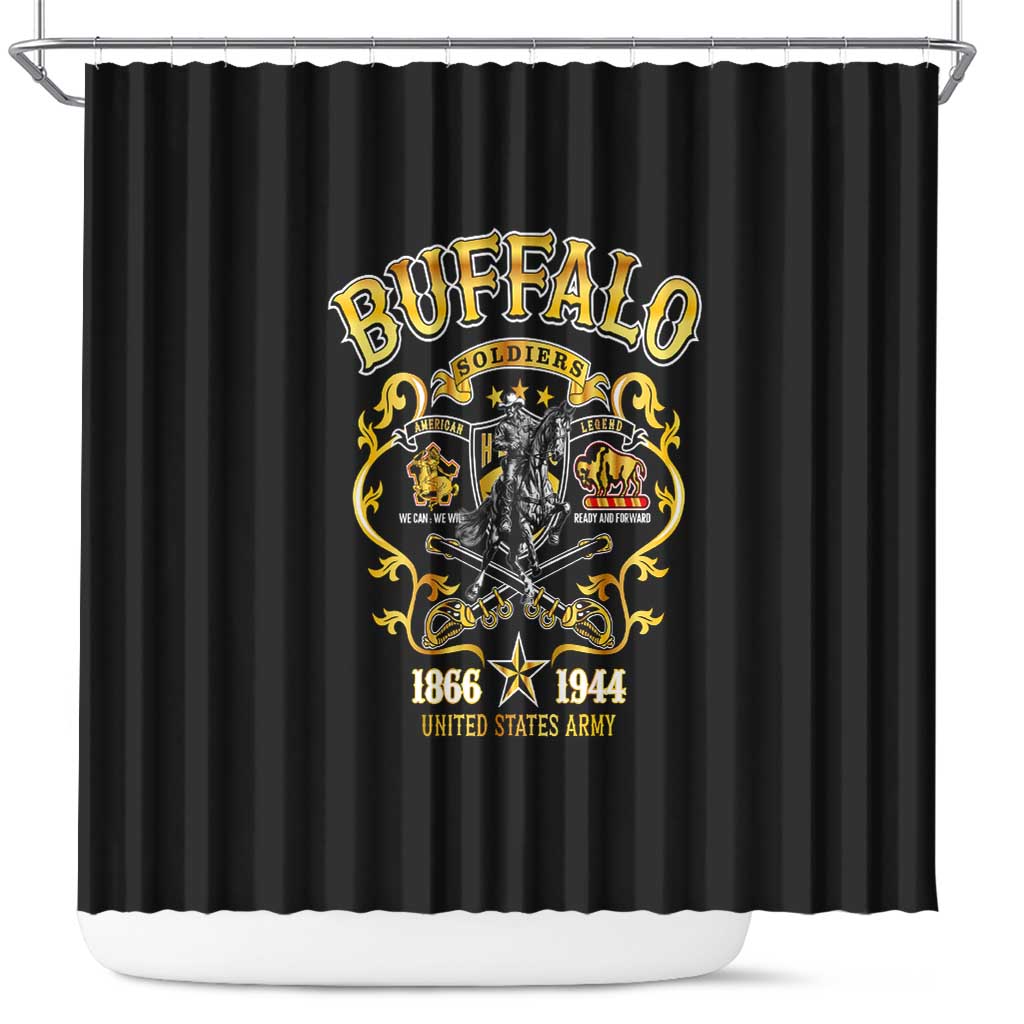 Buffalo Soldiers 1866-1944 Shower Curtain American Legend DT02
