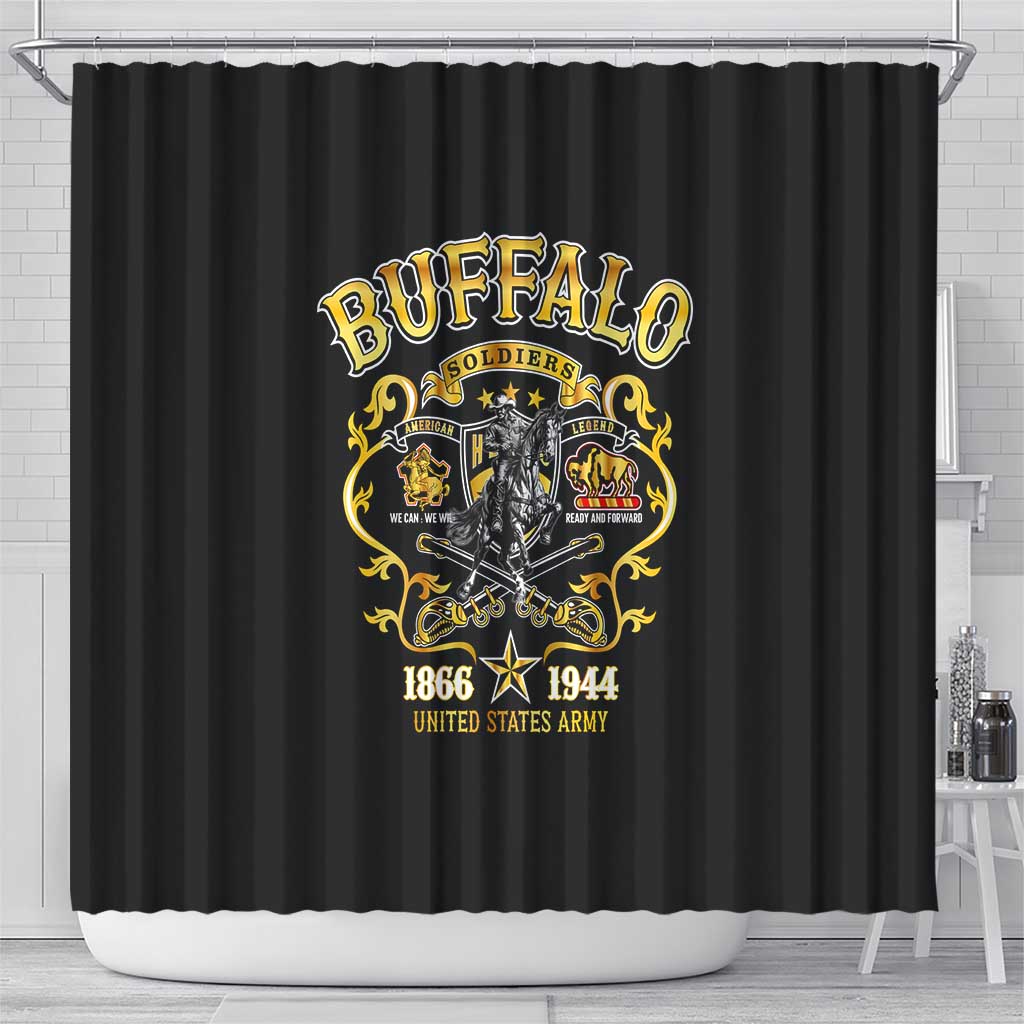 Buffalo Soldiers 1866-1944 Shower Curtain American Legend DT02