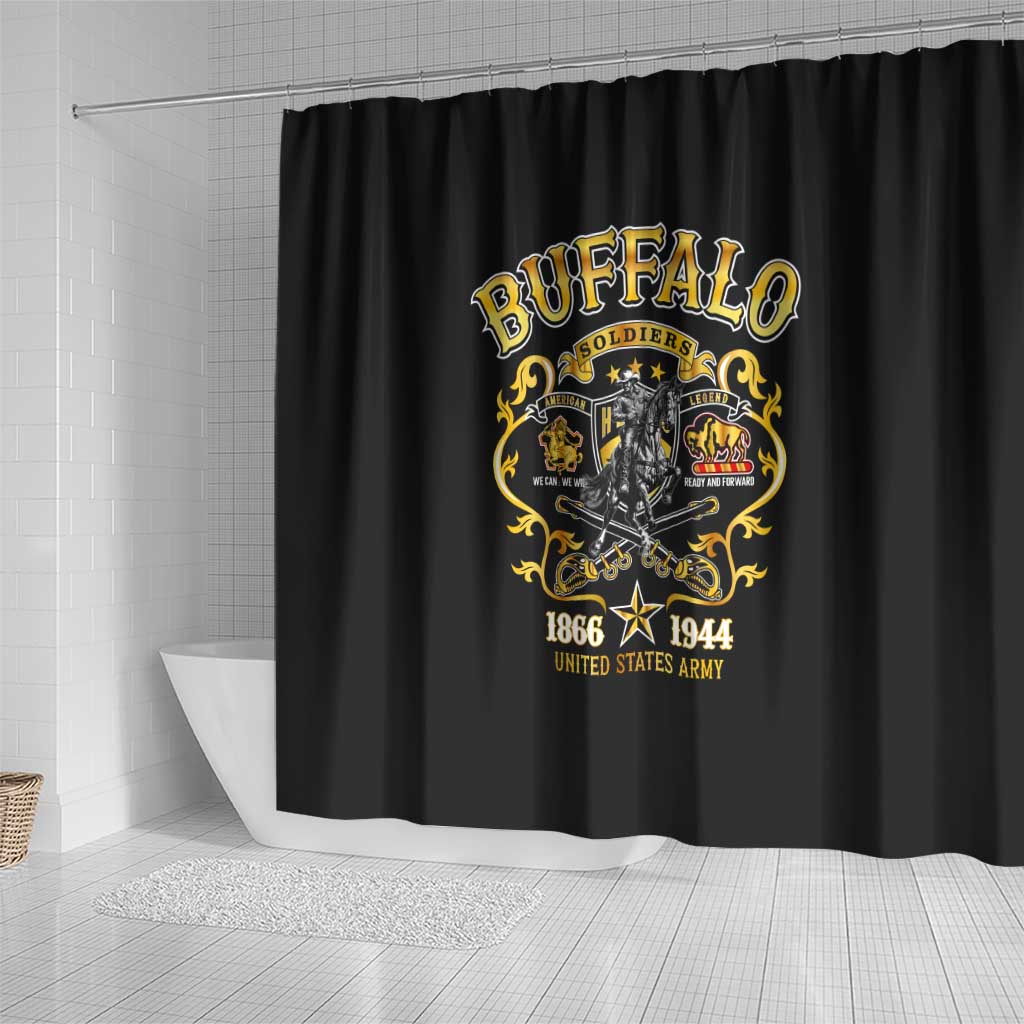 Buffalo Soldiers 1866-1944 Shower Curtain American Legend DT02