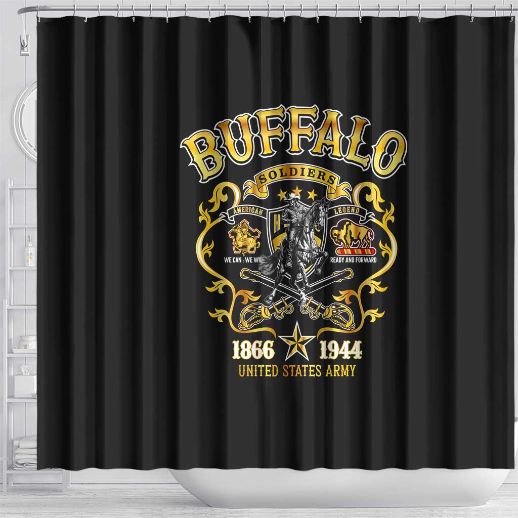 Buffalo Soldiers 1866-1944 Shower Curtain American Legend DT02