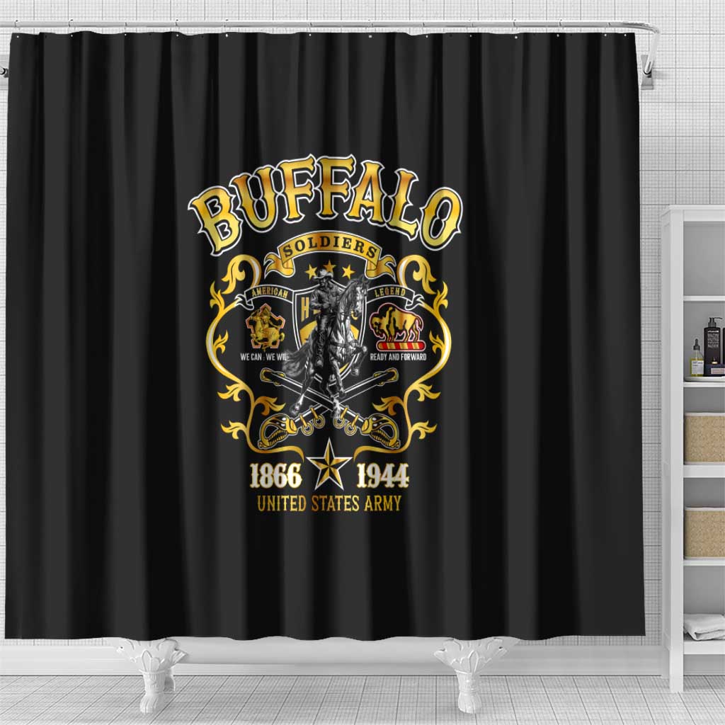 Buffalo Soldiers 1866-1944 Shower Curtain American Legend DT02