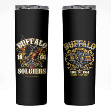 Buffalo Soldiers Skinny Tumbler American American Legend 1866-1944 DT02