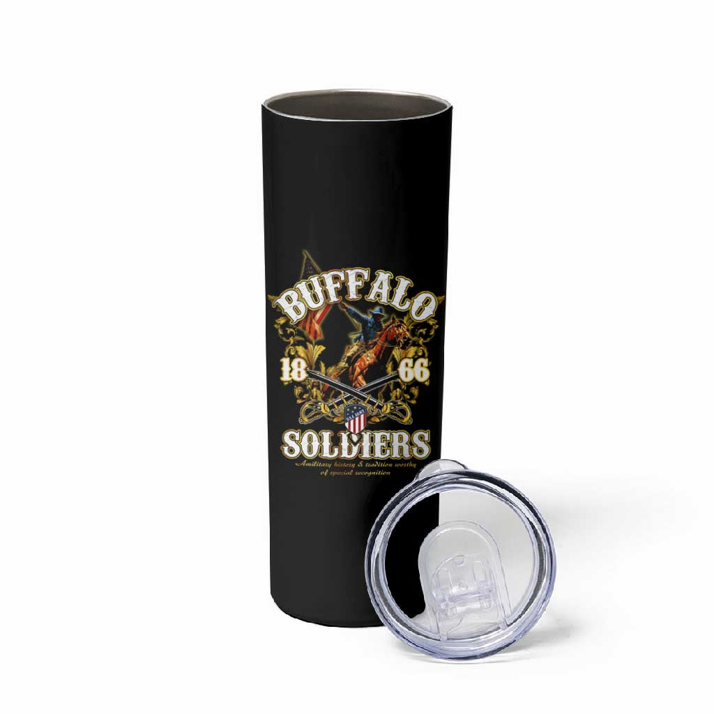 Buffalo Soldiers Skinny Tumbler American American Legend 1866-1944 DT02